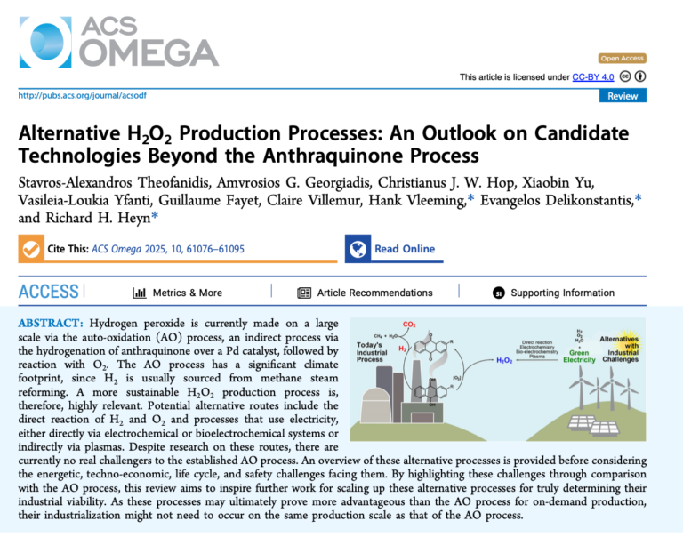 Alternative H2O2 Production Processes